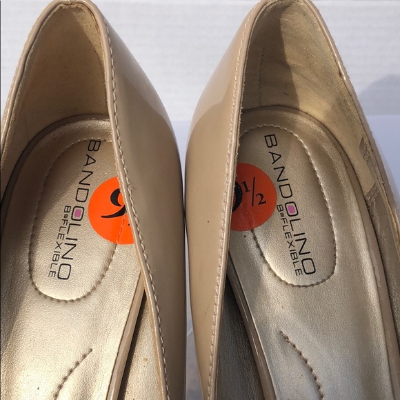 NEW Bandolino 9.5 nude patent work heels - Picture 6 of 6